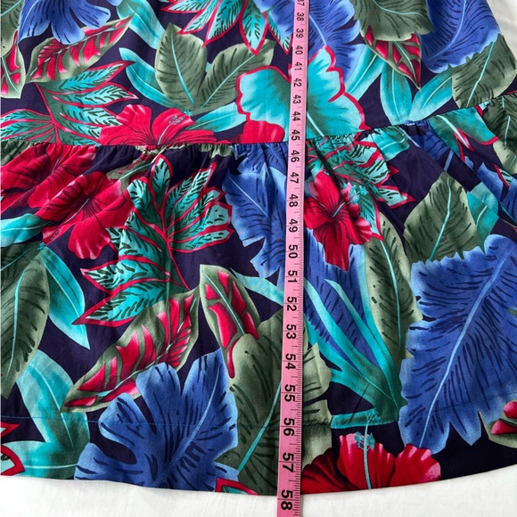 Vintage Hilo Hattie Hawaiian Floral Tropical Ruffle MuuMuu Dress Size Large - Picture 15 of 15